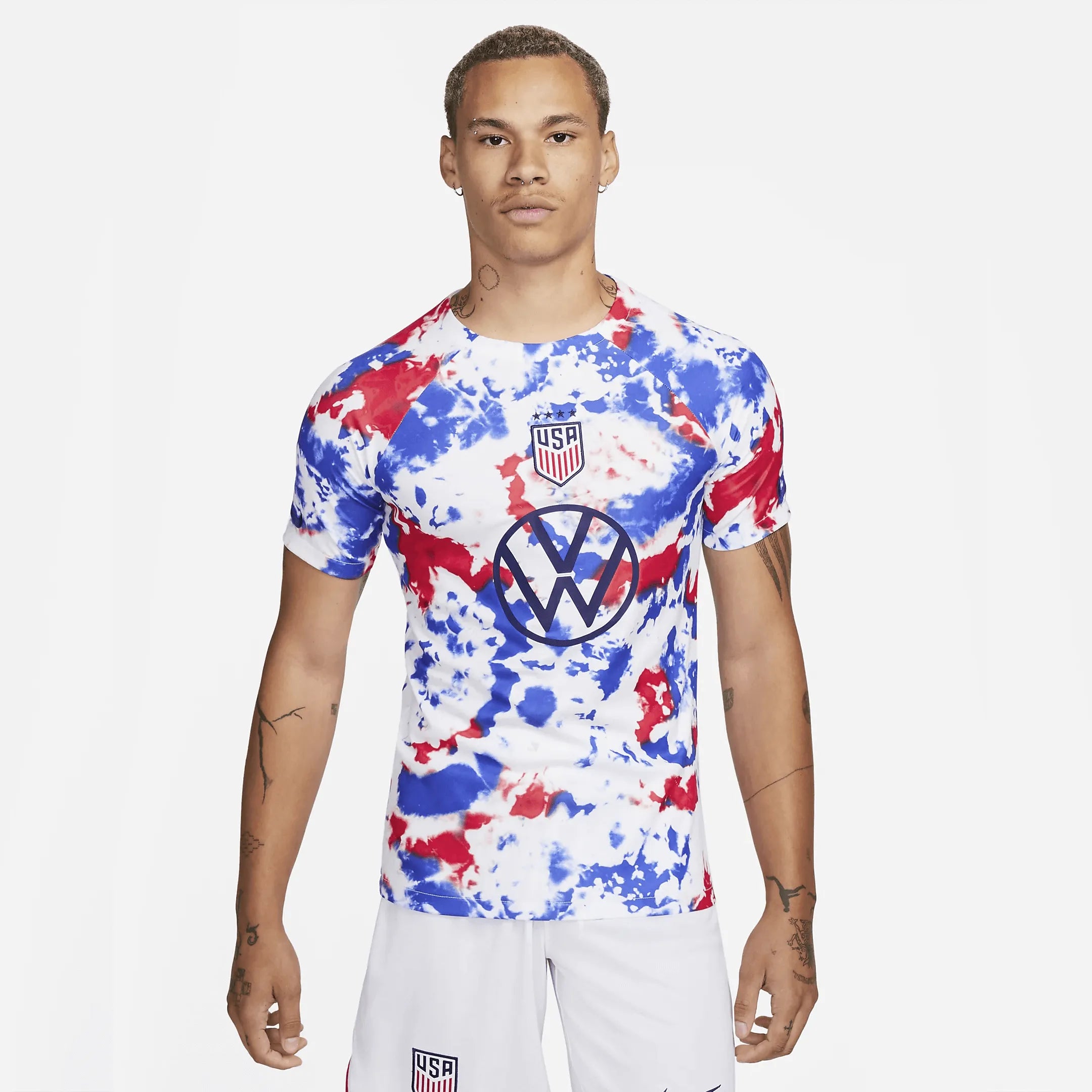 Nike 2022-23 USA Men's Dri-Fit Pre-Match Top (Model - Front)