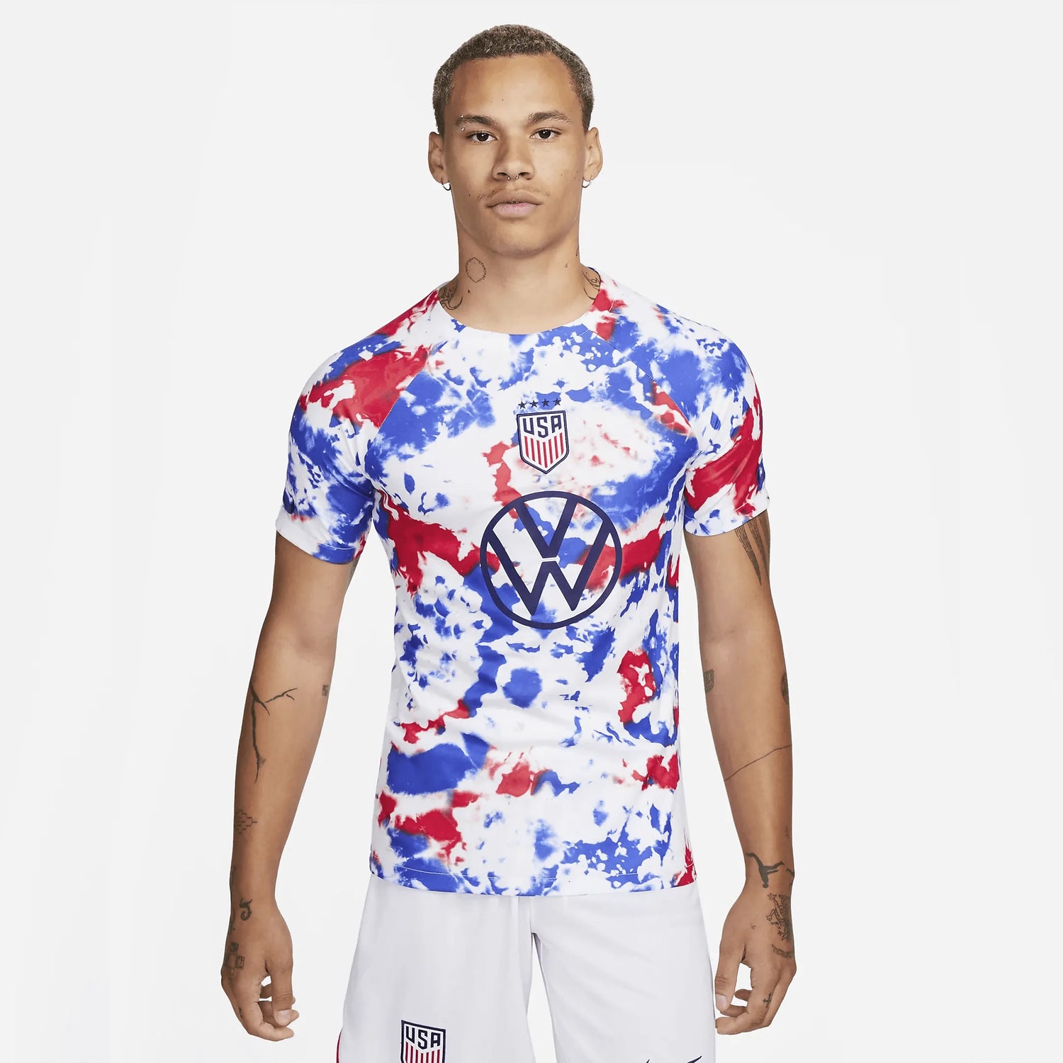 Nike 2022-23 USA Men's Dri-Fit Pre-Match Top (Model - Front)