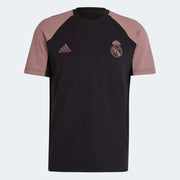 adidas 2022-23 Real Madrid Travel Tee - Black-Purple (Front)