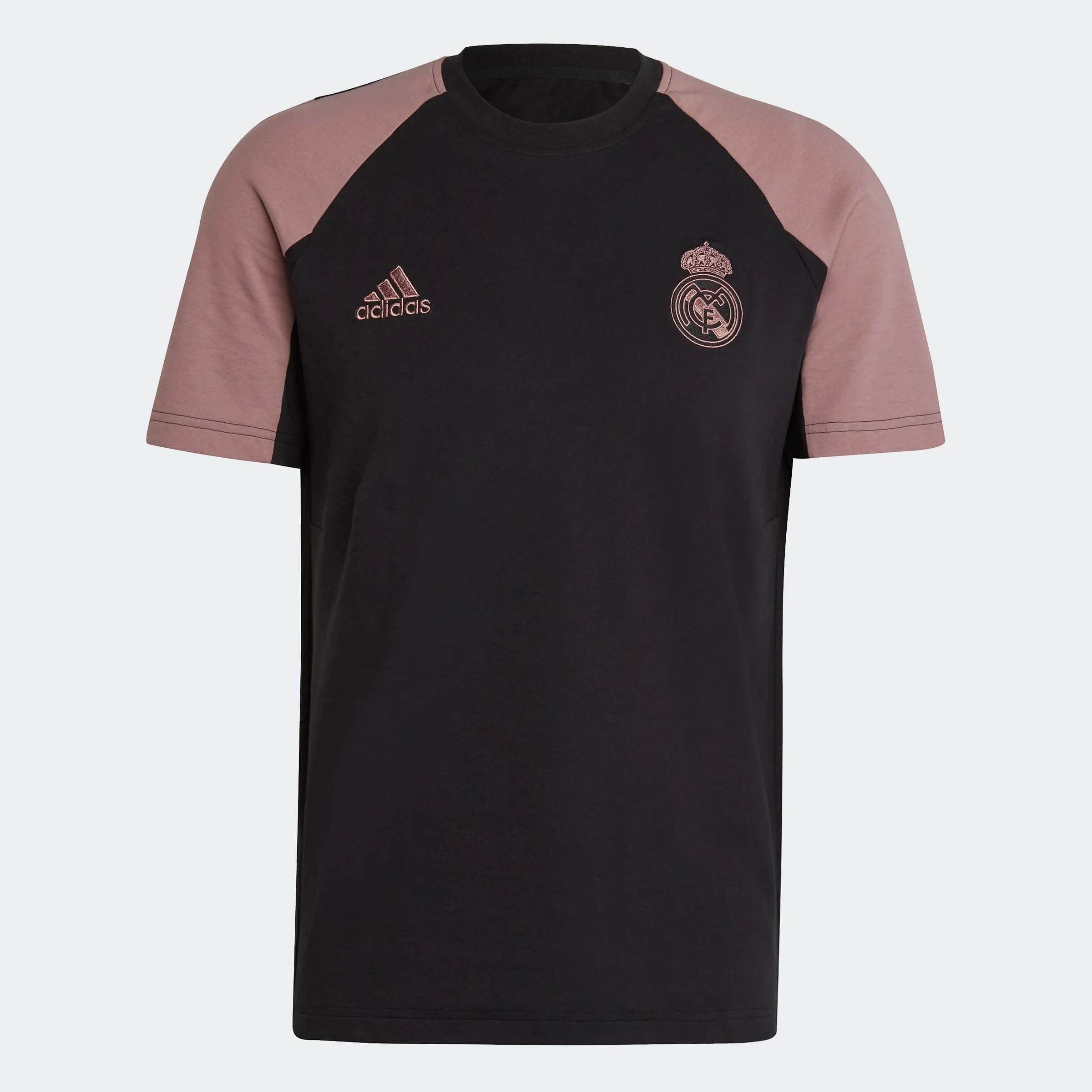 adidas 2022-23 Real Madrid Travel Tee - Black-Purple (Front)
