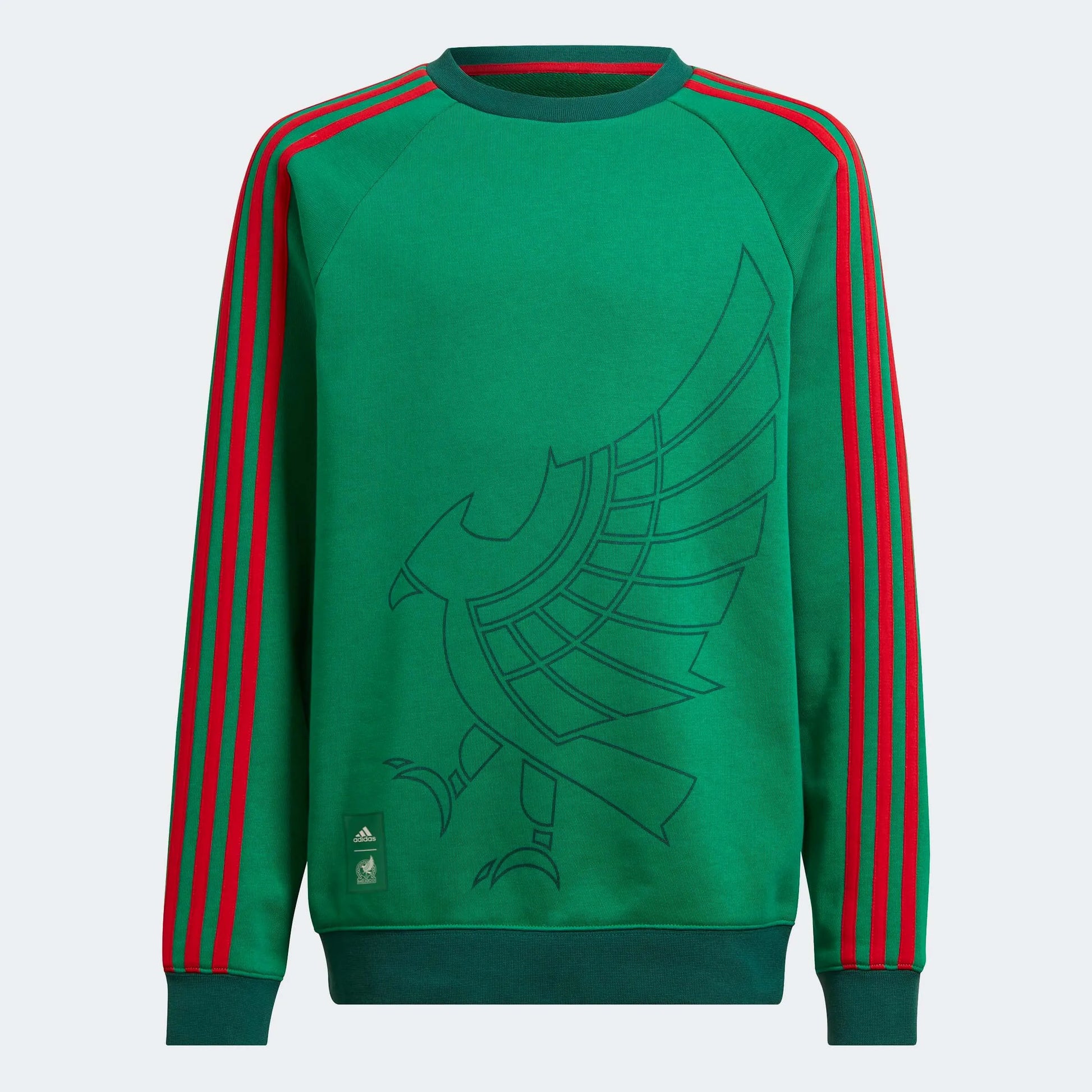 adidas 2022-23 Mexico Youth Crew Sweatshirt (Front)