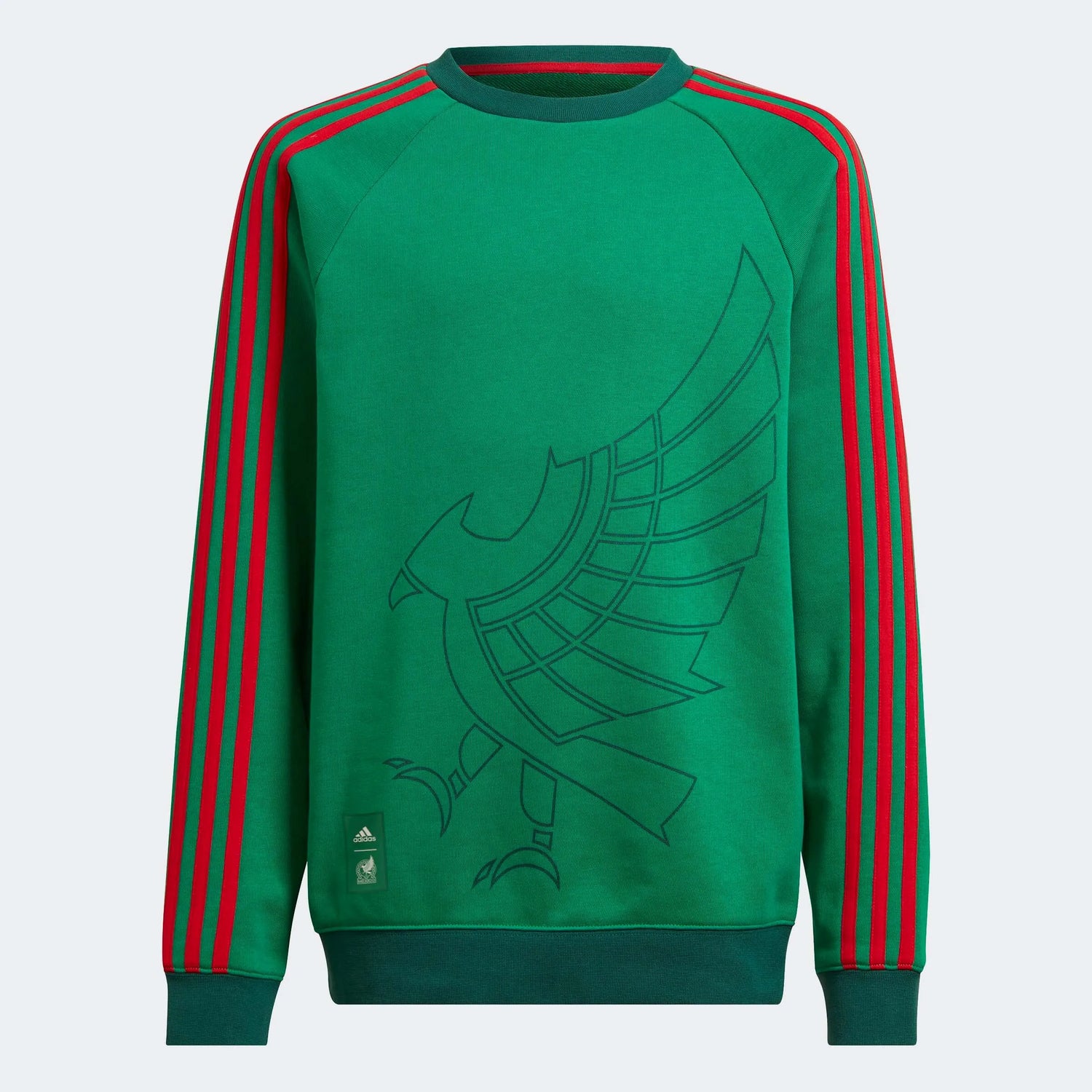 adidas 2022-23 Mexico Youth Crew Sweatshirt (Front)
