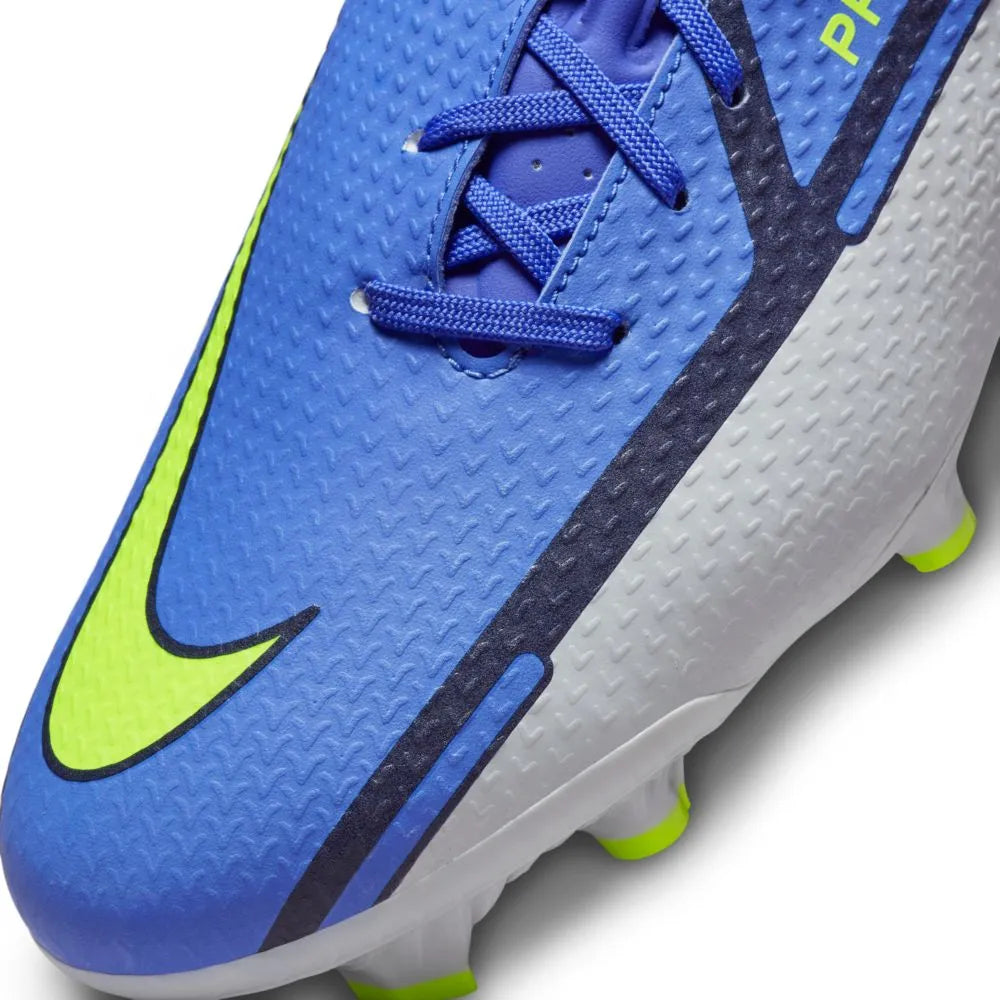 Nike Phantom GT2 Academy FG-MG - Sapphire-Volt-Grey (Detail 2)