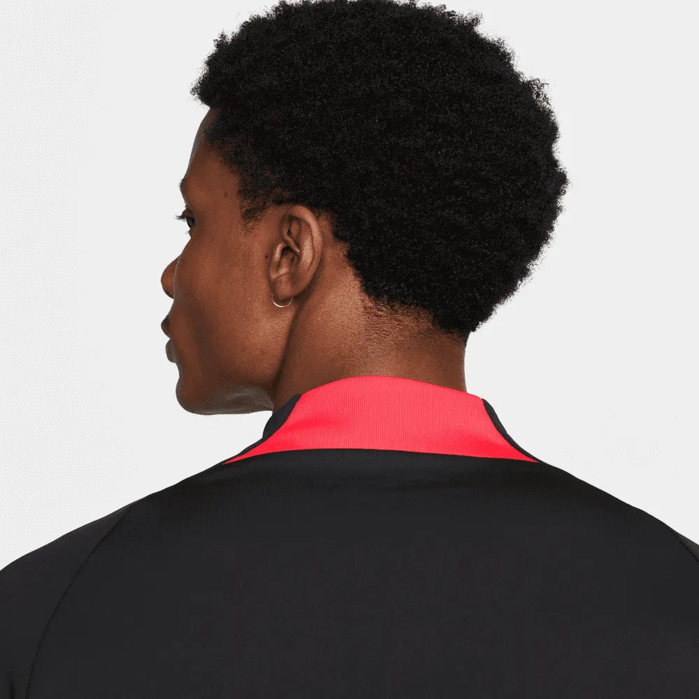 Nike 2022-23 Liverpool Strike Drill Top - Black-Siren Red (Detail 2)
