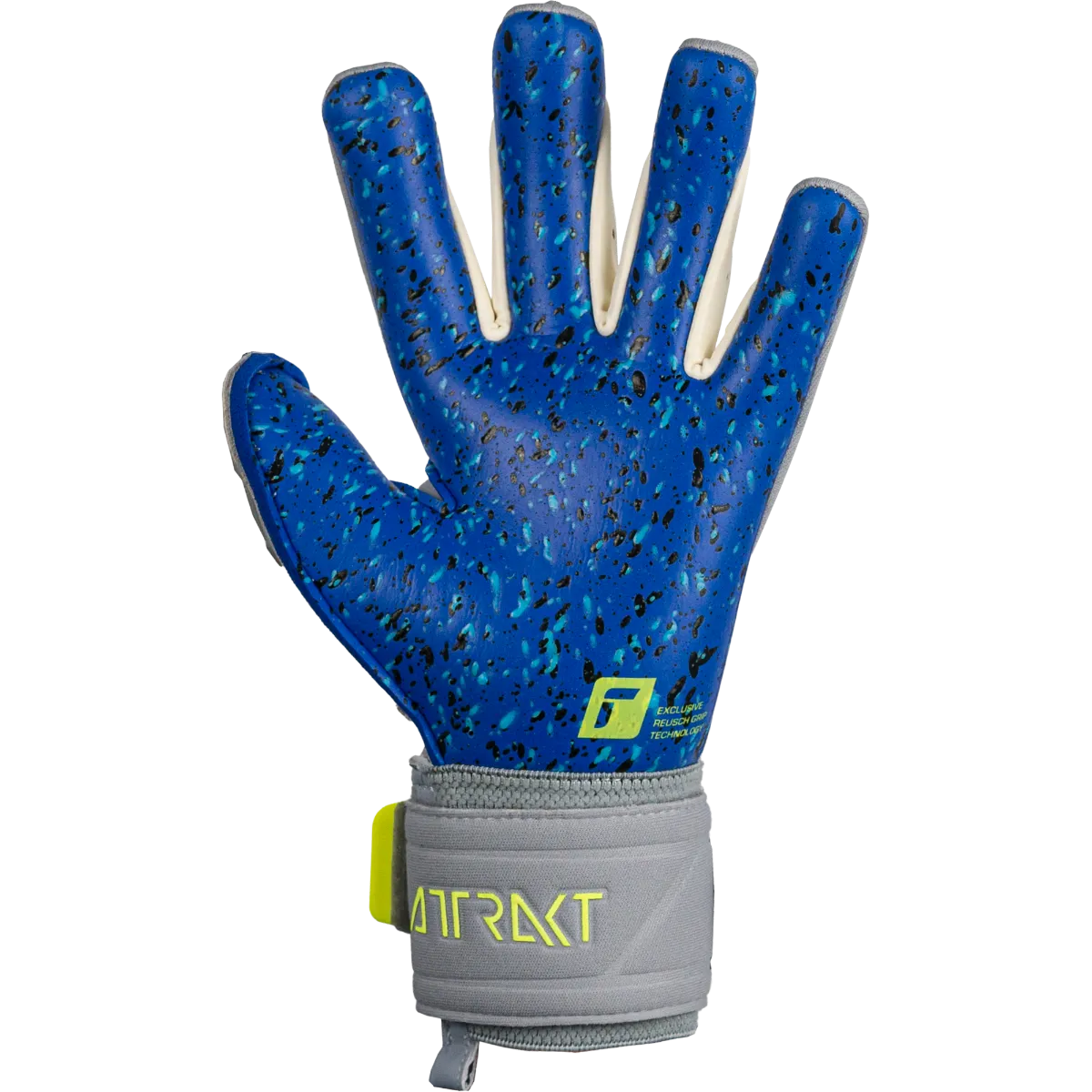 Reusch Attrakt Freegel Fusion Goaliator - Grey-Yellow-Blue (Single - Inner)