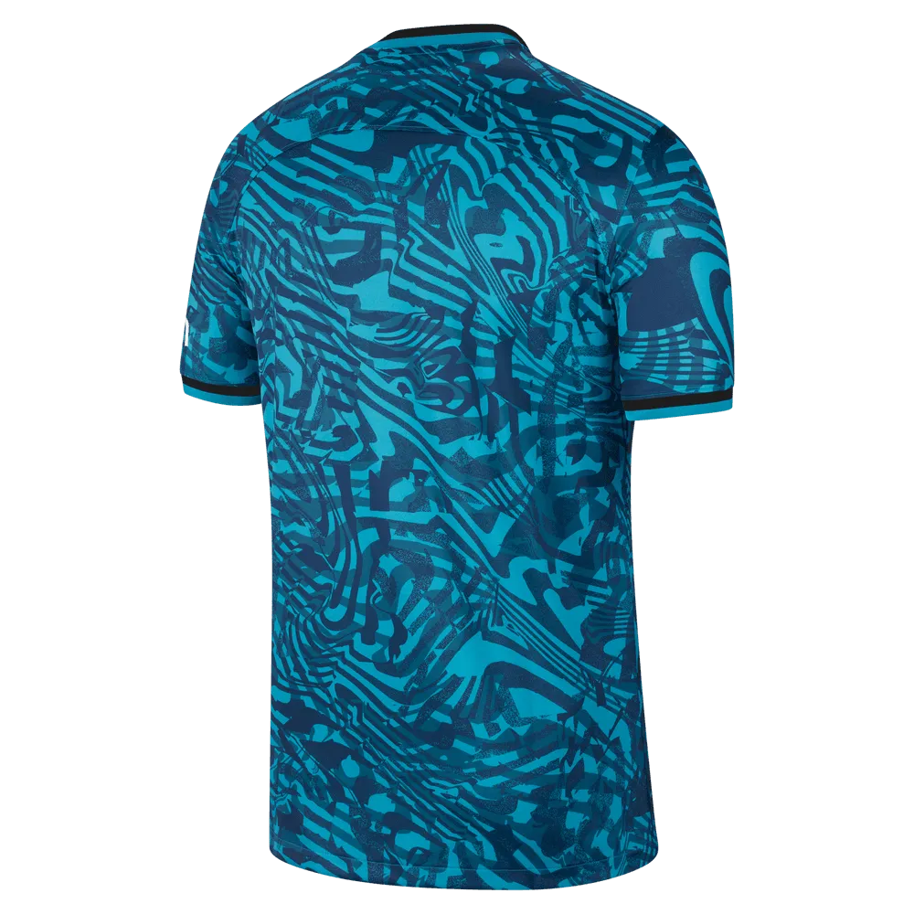 Nike 2022-23 Tottenham Third Jersey Turquoise (Back)