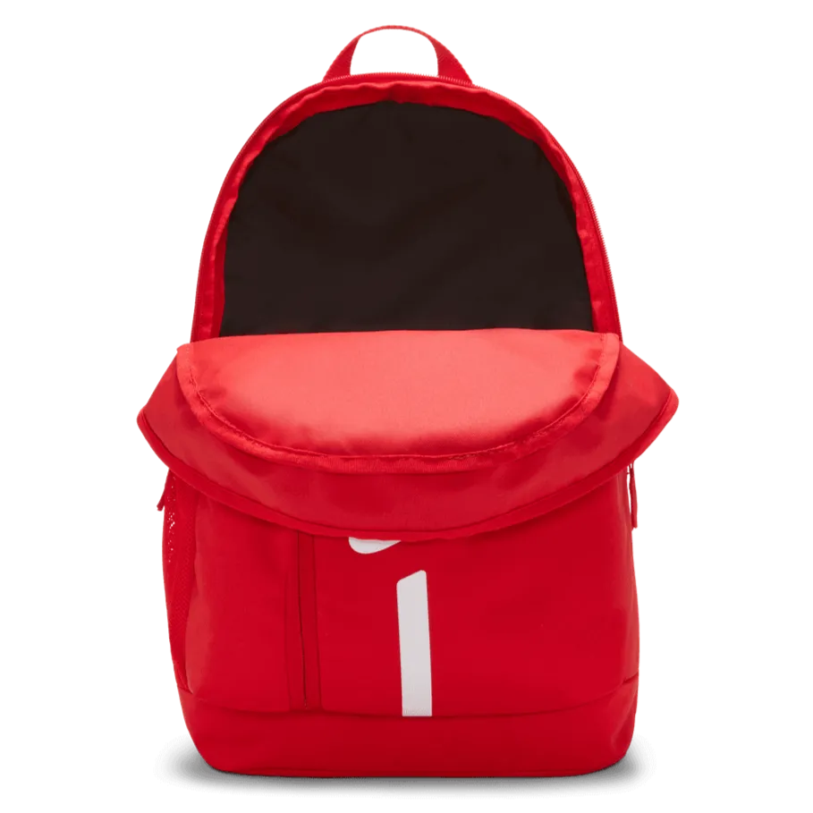 Nike Academy Team Backpack - Red (Front - Open)