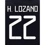 Mexico 2019/20 Home H. Lozano #22 Jersey Name Set