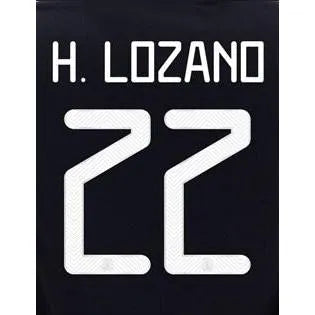 Mexico 2019/20 Home H. Lozano #22 Jersey Name Set