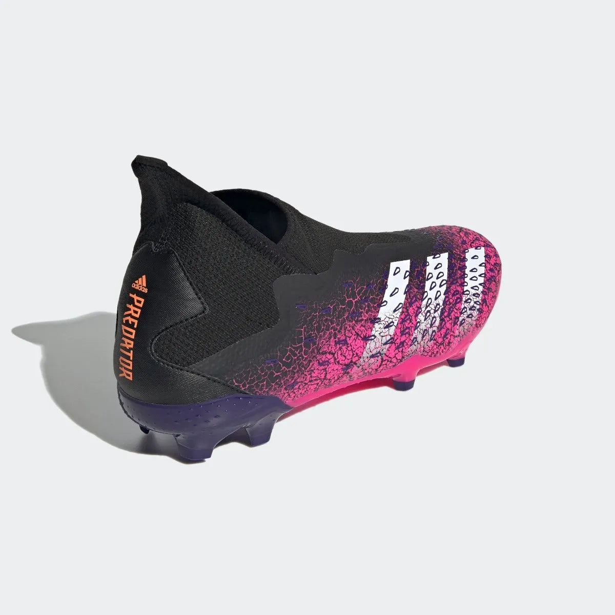 Adidas Predator Freak .3 Laceless FG - Black-Pink-Purple (Diagonal 2)