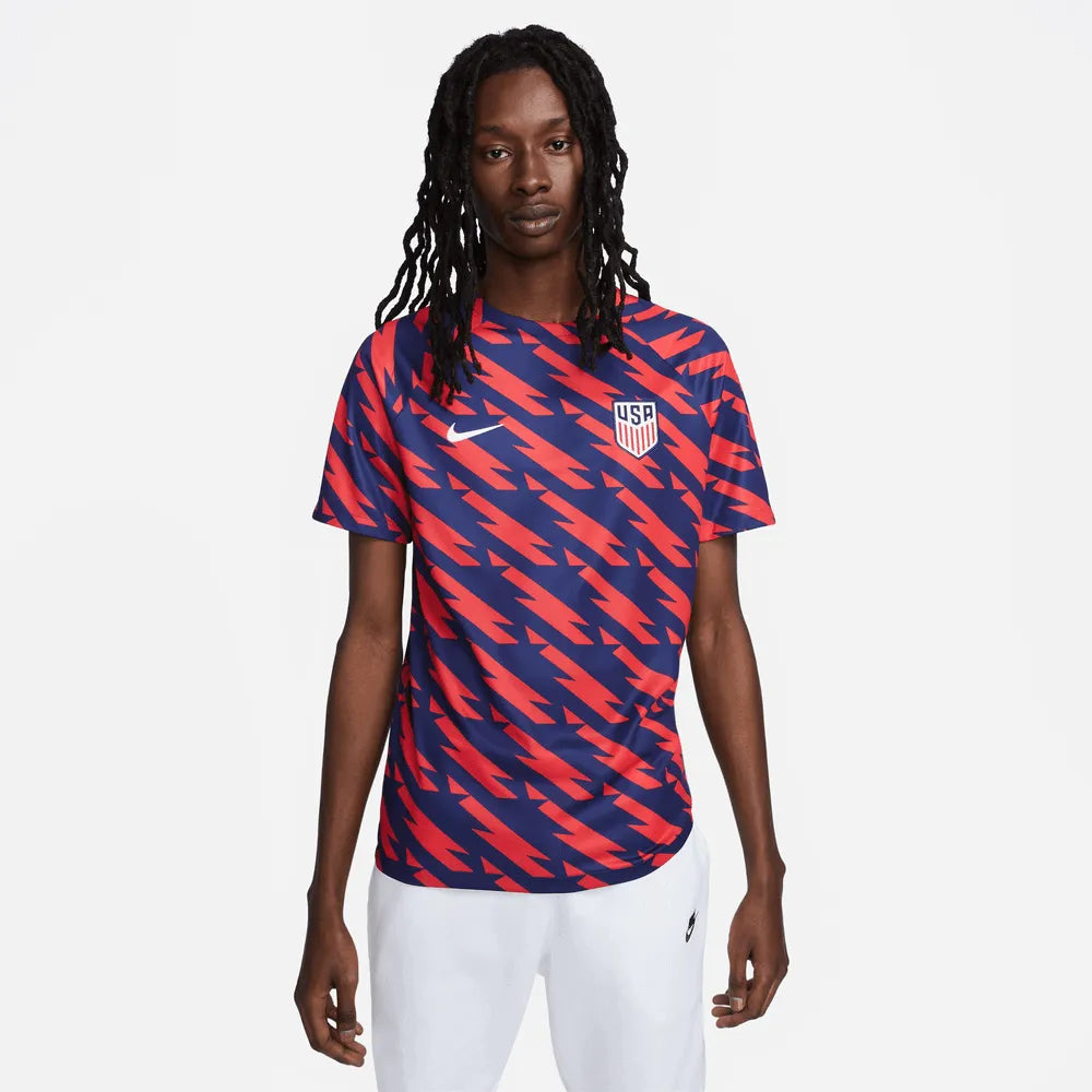 Nike 2023-24 USA Men's DF Academy Pre-Match Top (No Stars) (Model - Front)