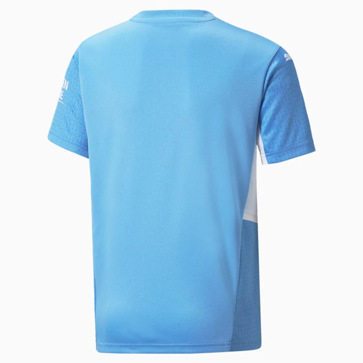 Puma 2021-22 Manchester City Youth Home Jersey - Light Blue (Back)