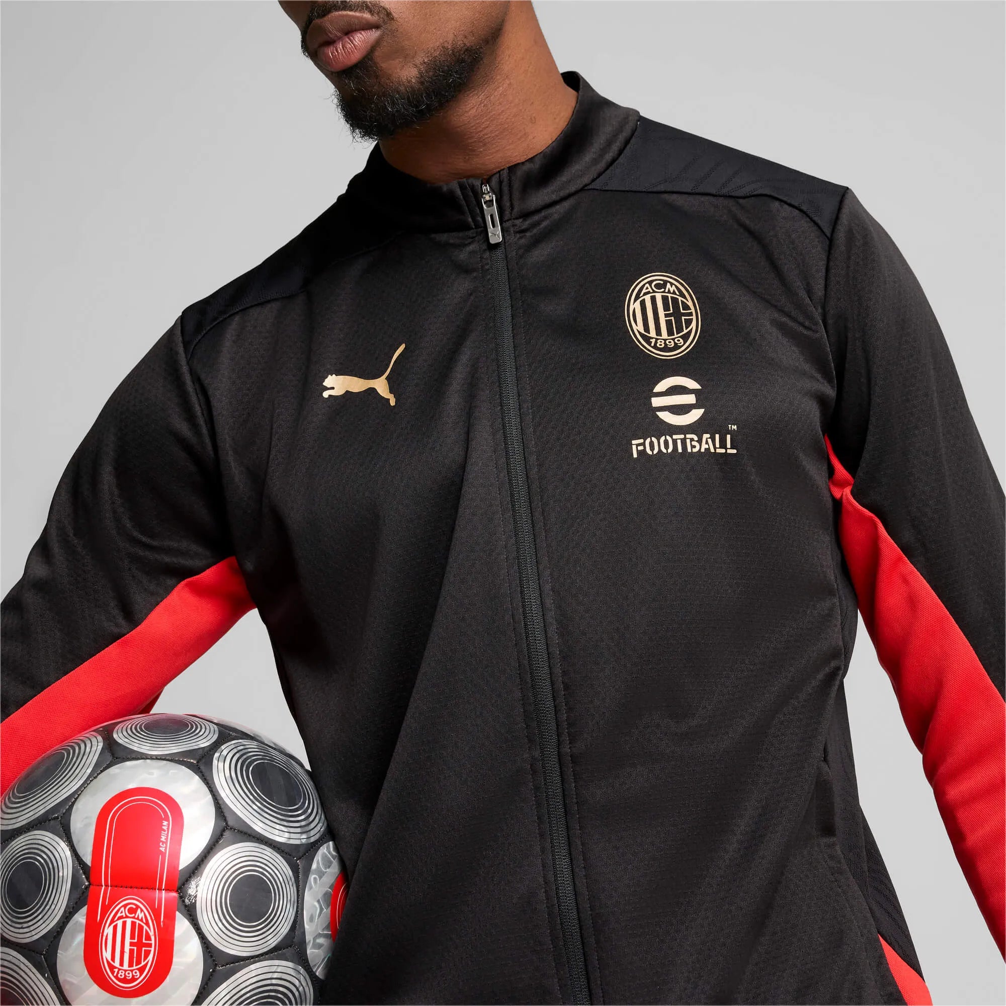 Puma 2024-25 AC Milan Men's Training Jacket (Detail 1)