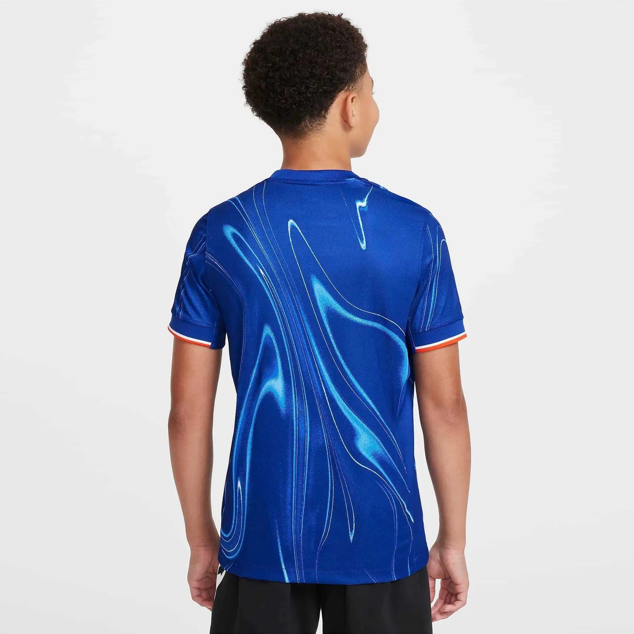 Nike 2024-25 Chelsea Youth Stadium Home Jersey (Model - Back)