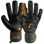 Reusch Attrakt Freegel Silver Goalkeeper Gloves - Desert Green-Orange-Black (Pair)
