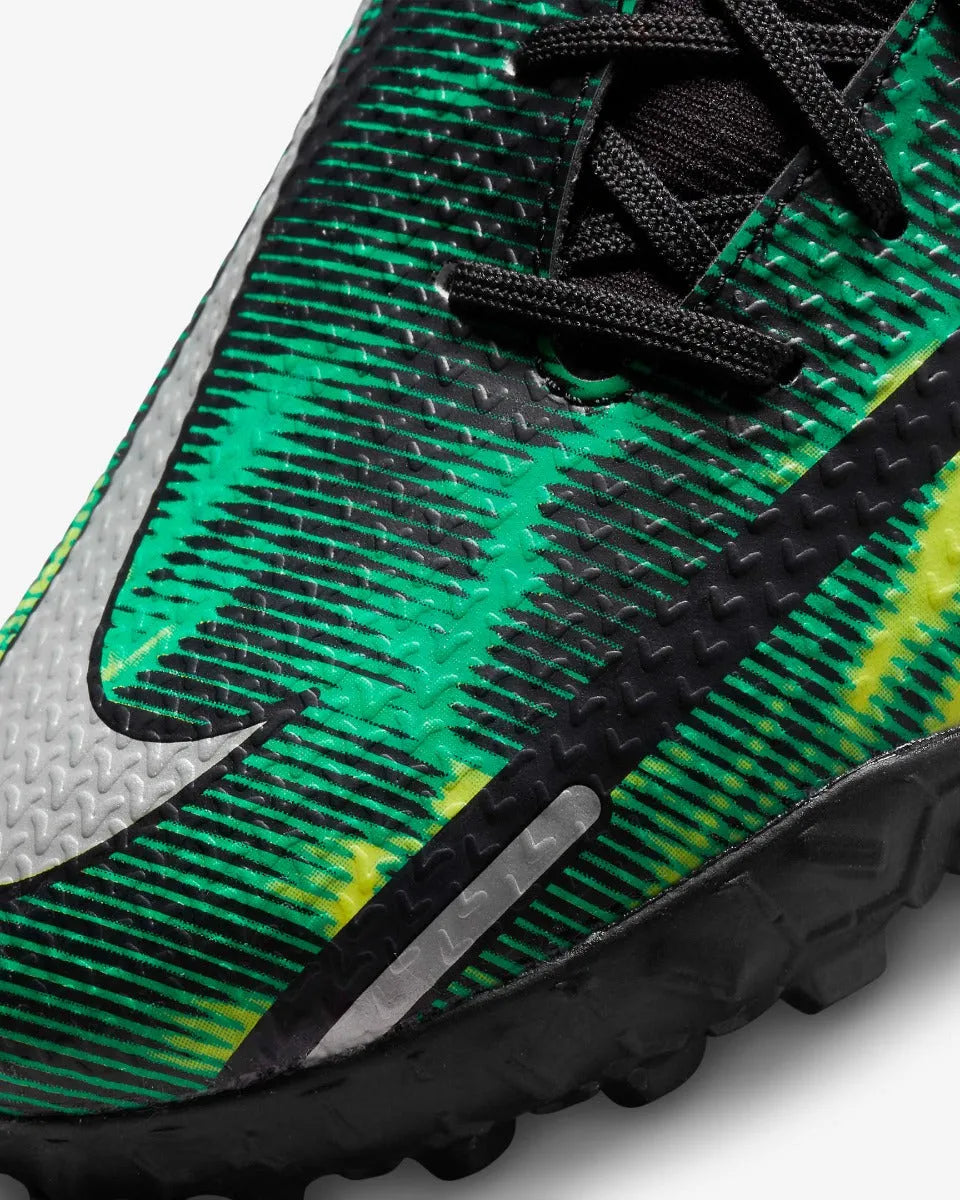 Nike Phantom GT2 Academy DF SW TF - Black-Green Strike (Detail 2)