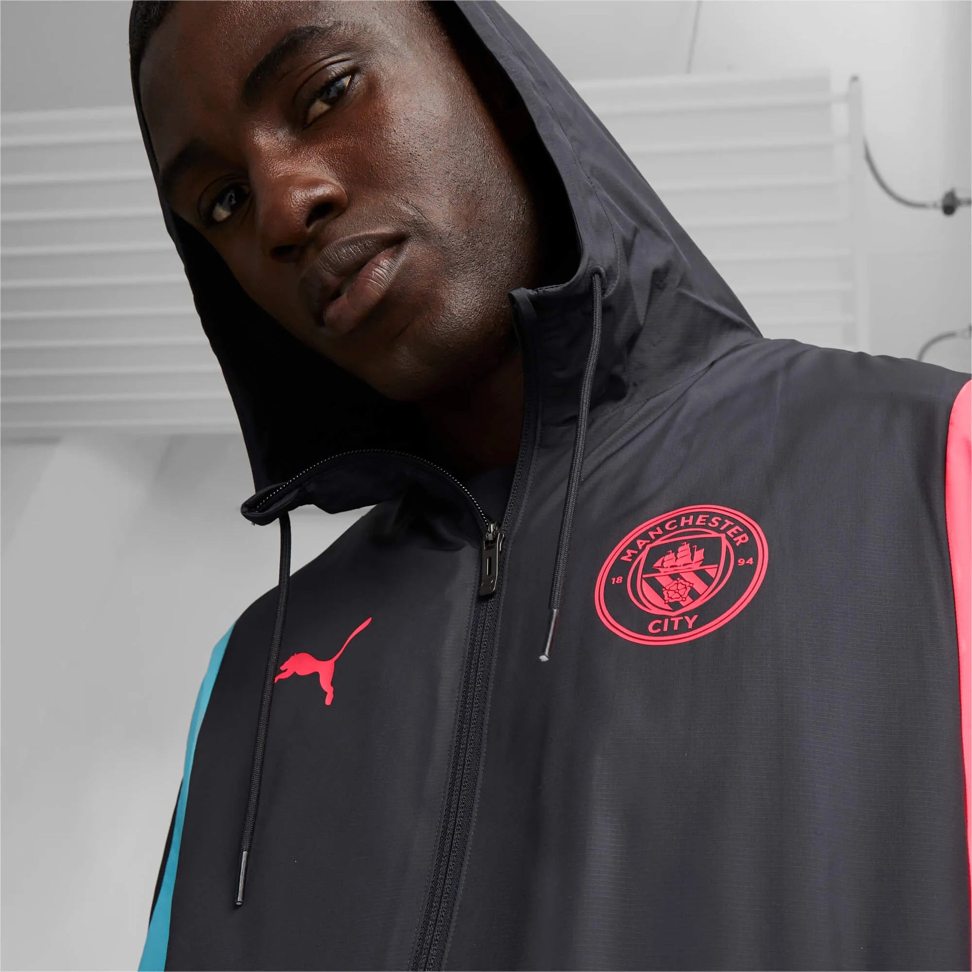 Puma 2023-24 Manchester City Men's Anthem Jacket (Detail 1)