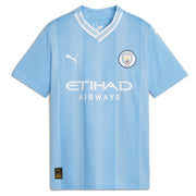 Puma 2023-24 Manchester City Youth Stadium Home Jersey (Front)