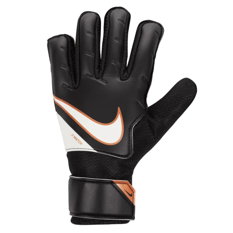 Nike Kids Goalkeeper Match Gloves - Black-Metallic Copper-White (Single - Outer)