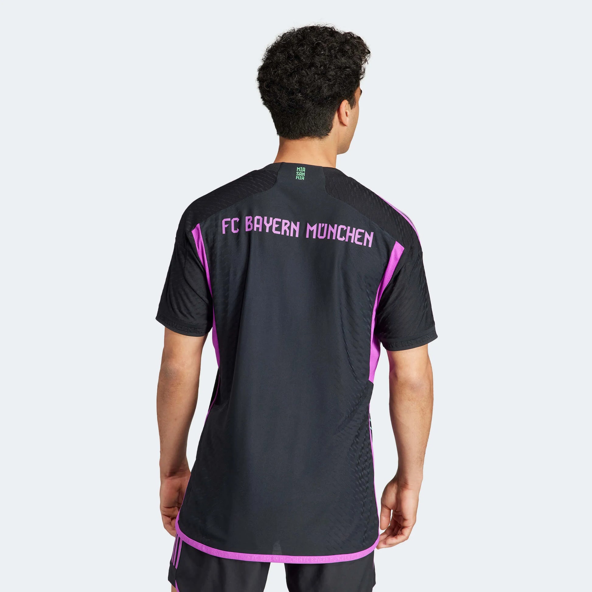 adidas 2023-24 Bayern Munich Men's Authentic Away Jersey (Model - Back)