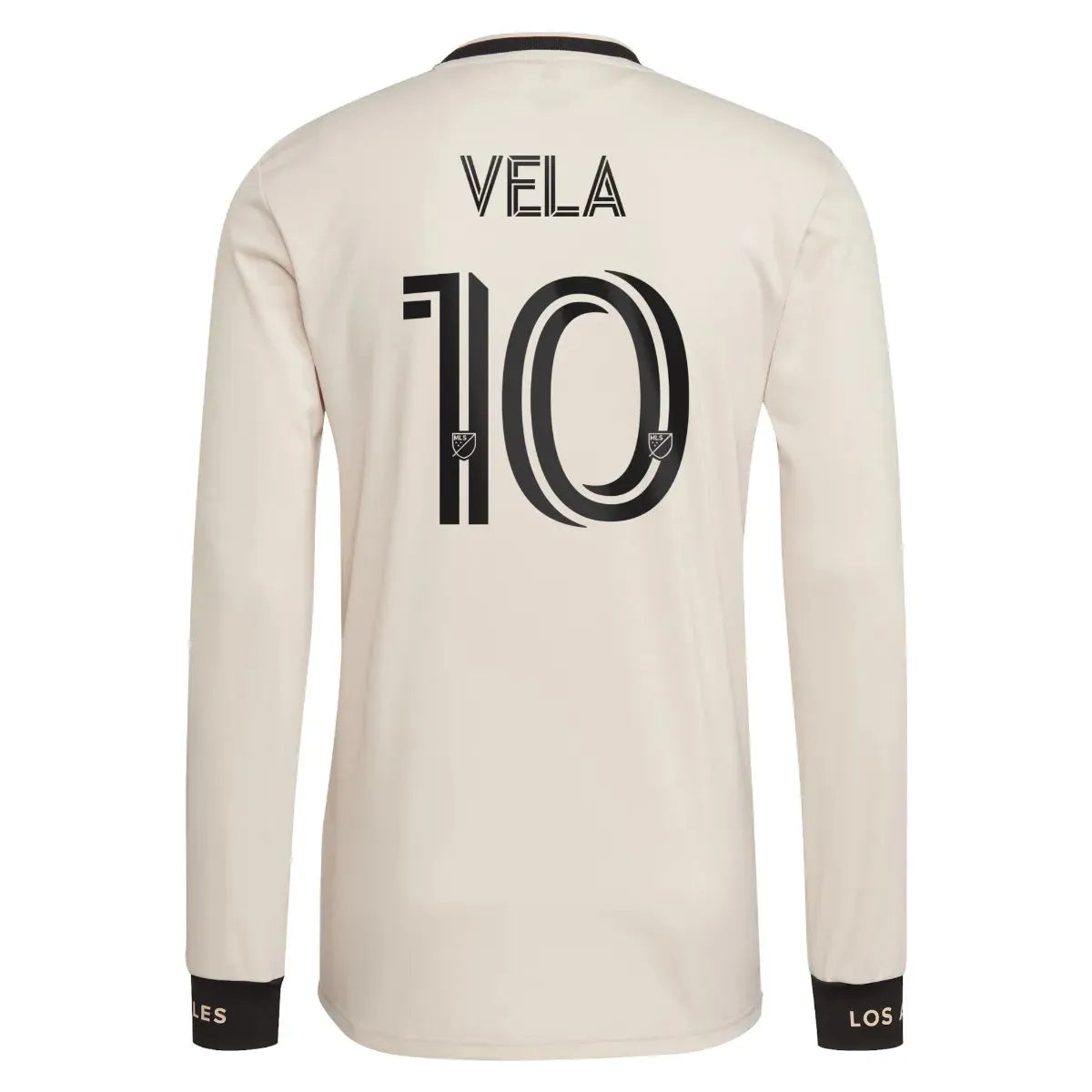 Adidas 2021-22 LAFC Away Long-Sleeve Jersey - Beige-Black