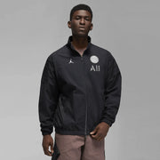 Jordan 2022-23 PSG Anthem Jacket - Black-White (Model - Front)