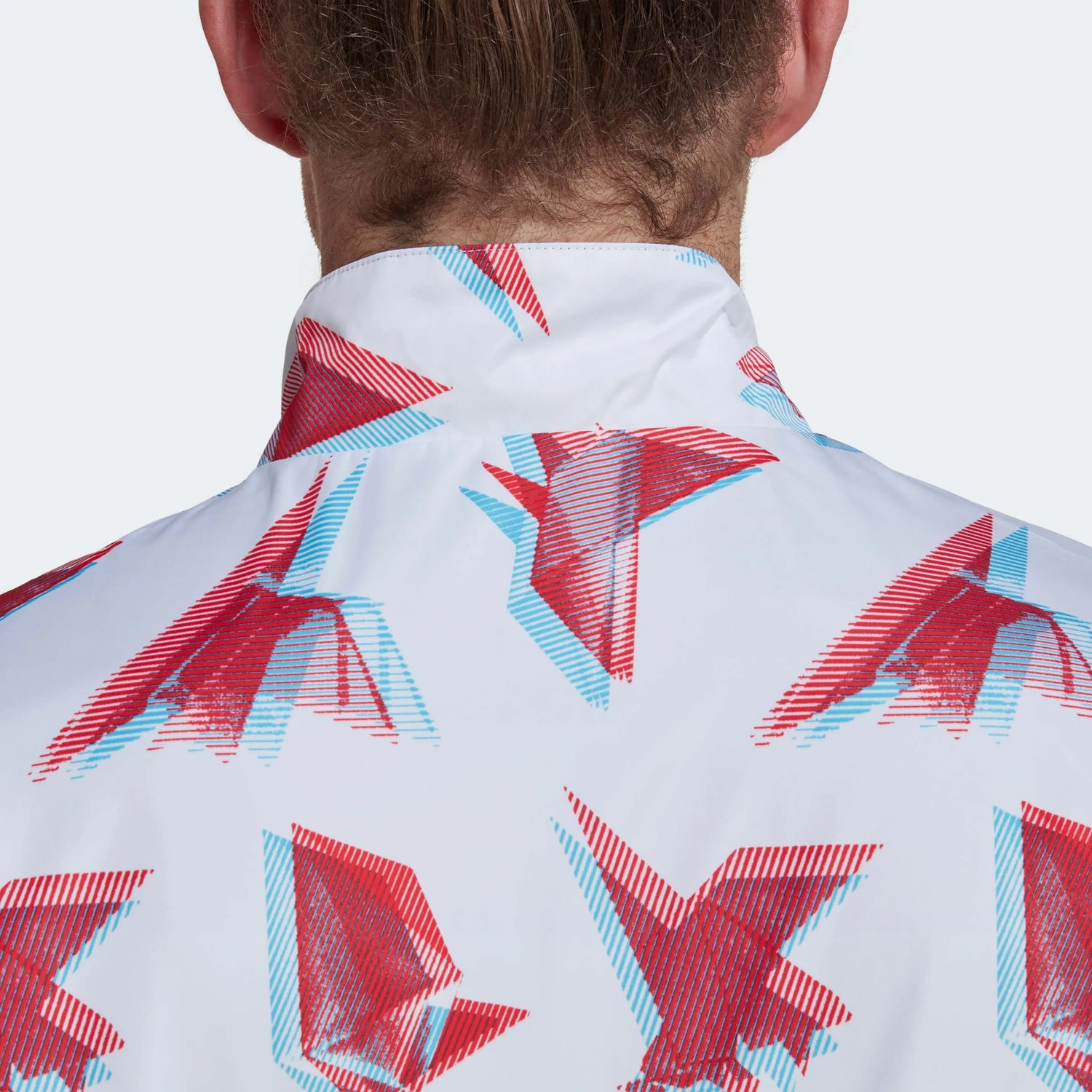 Adidas 2022-23 Japan WC Anthem Jacket - White-Red-Blue (Detail 2)