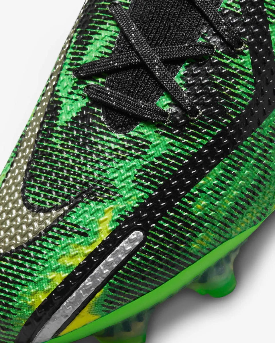Nike Phantom GT2 Elite DF SW FG - Black-Green Strike (Detail 2)