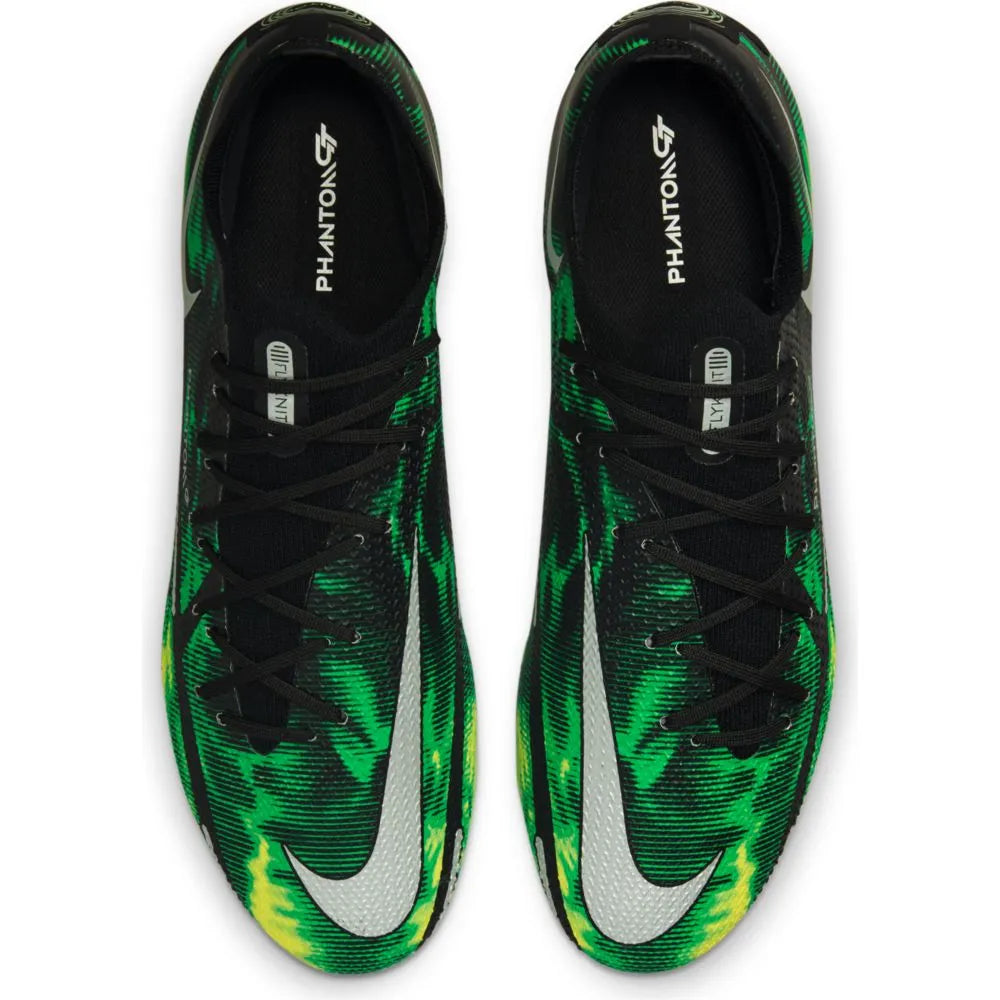 Nike Phantom GT2 SW PRO FG -Black-Green Strike (Pair - Top)