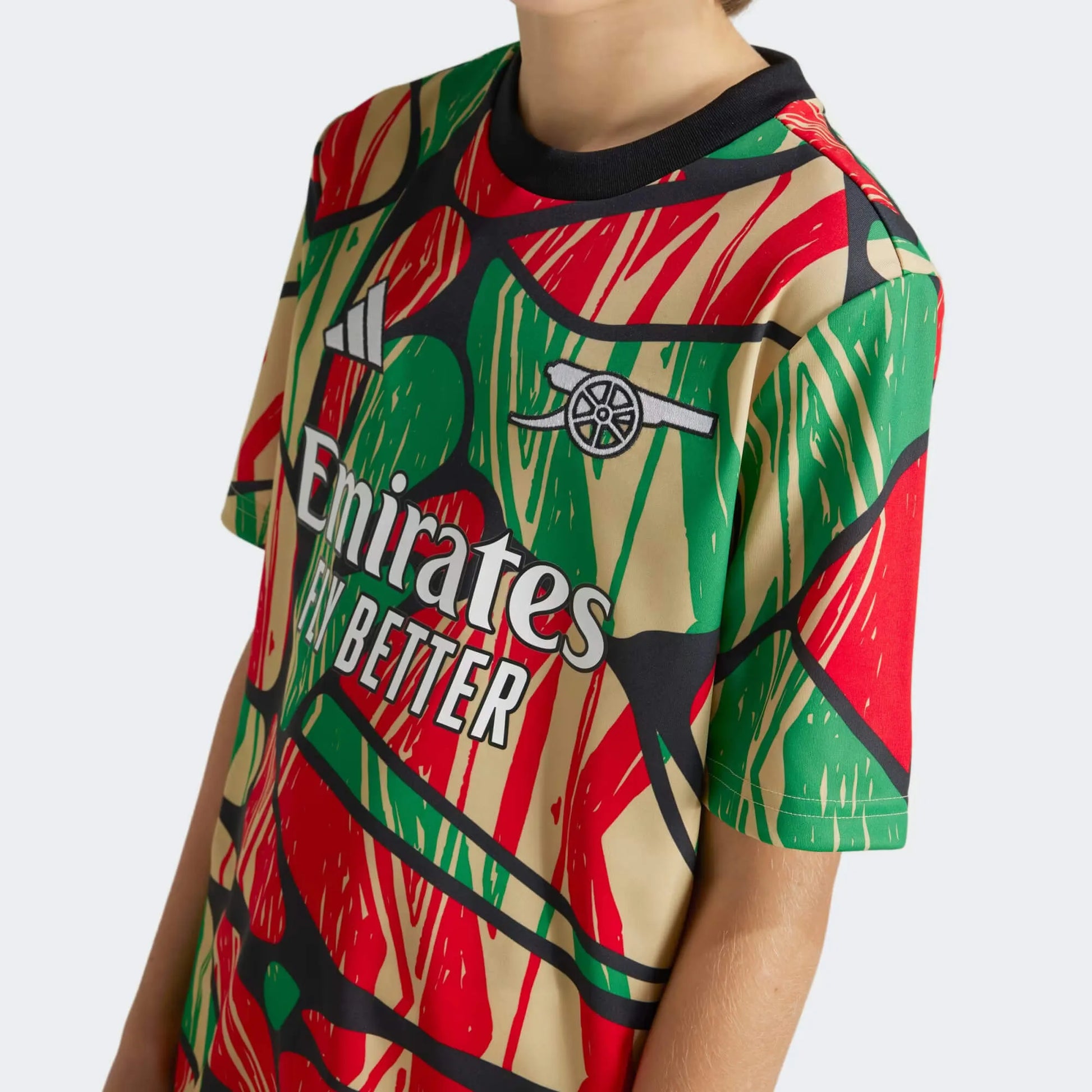 adidas 2024-25 Arsenal Youth Pre-Match Jersey (Detail 2)