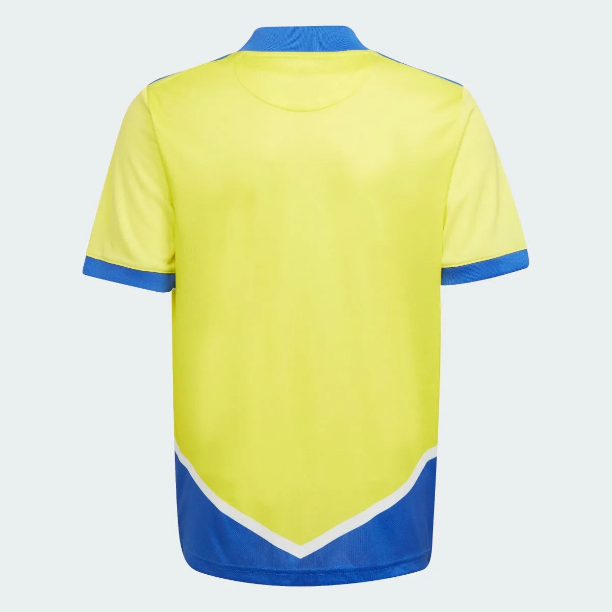 Adidas 2021-22 Juventus Youth Third Jersey - Shock Yellow-Blue (Back)
