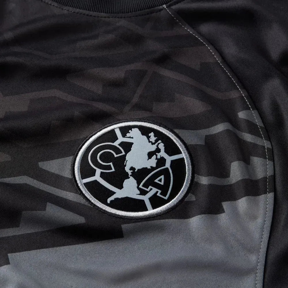 Nike 2021-22 Club America Stadium Goalkeeper LS Jersey - Smoke Grey-Black (Detail 1)