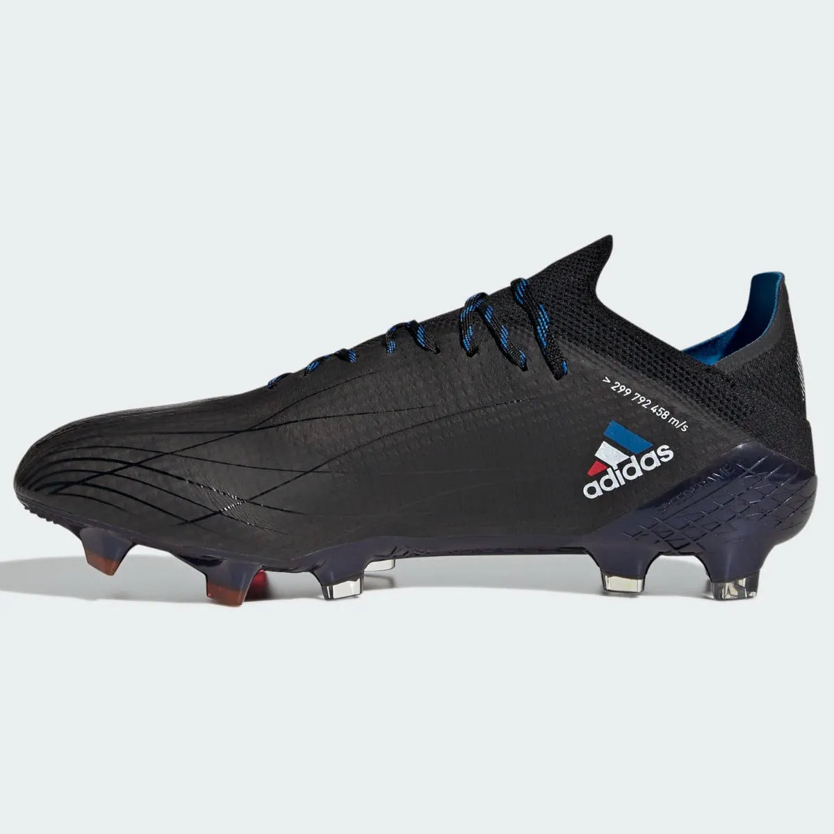 【新品、本物、当店在庫だから安心】 Adidas X Speedflow .1 FG - Black-White-Red-Blue Soccer シューズ