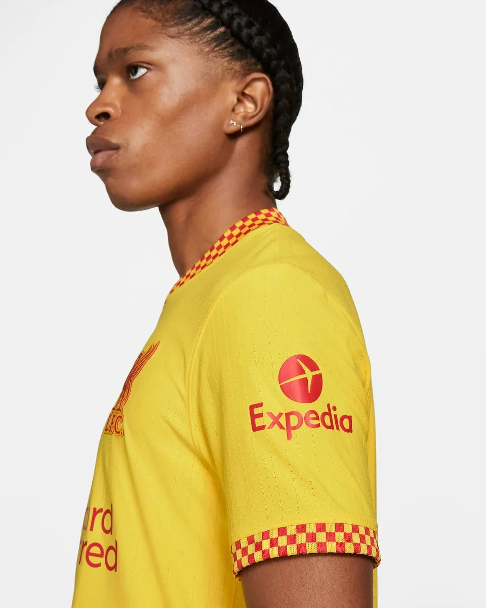 Nike 2021-22 Liverpool Third ADV Match Jersey - Yellow (Detail 2)
