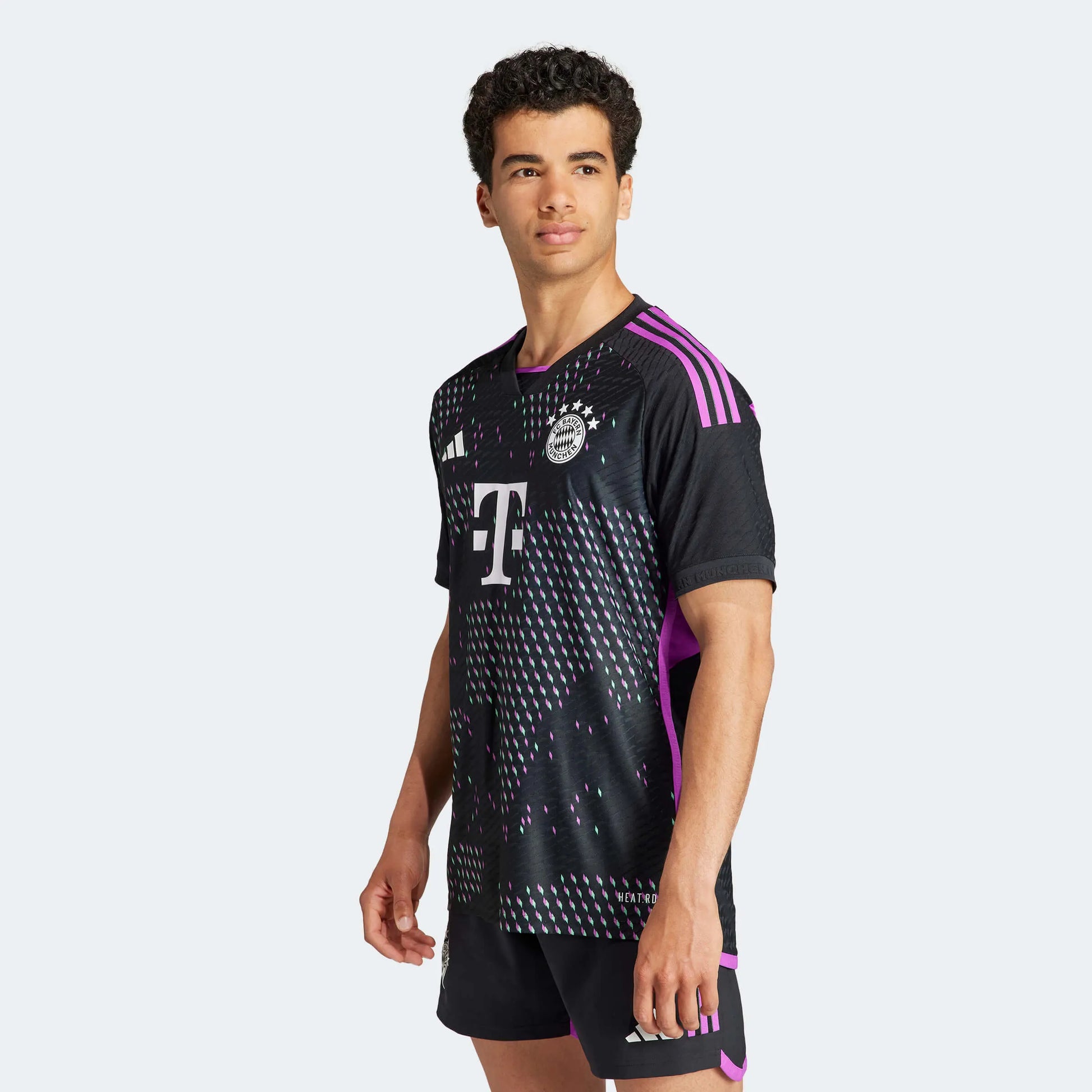 adidas 2023-24 Bayern Munich Men's Authentic Away Jersey (Model - Front)