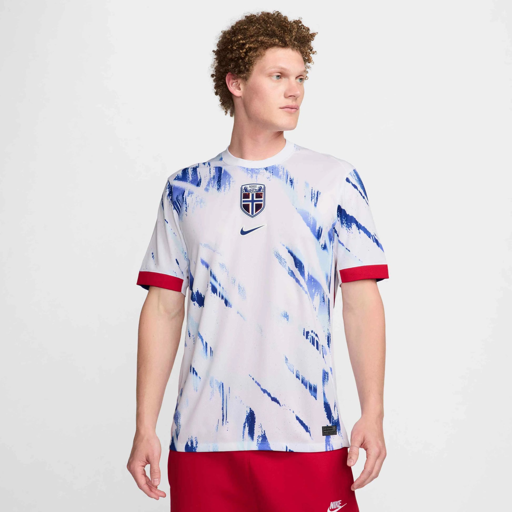 Nike 2024-25 Norway Men's Stadium Away Jersey (Model - Front)