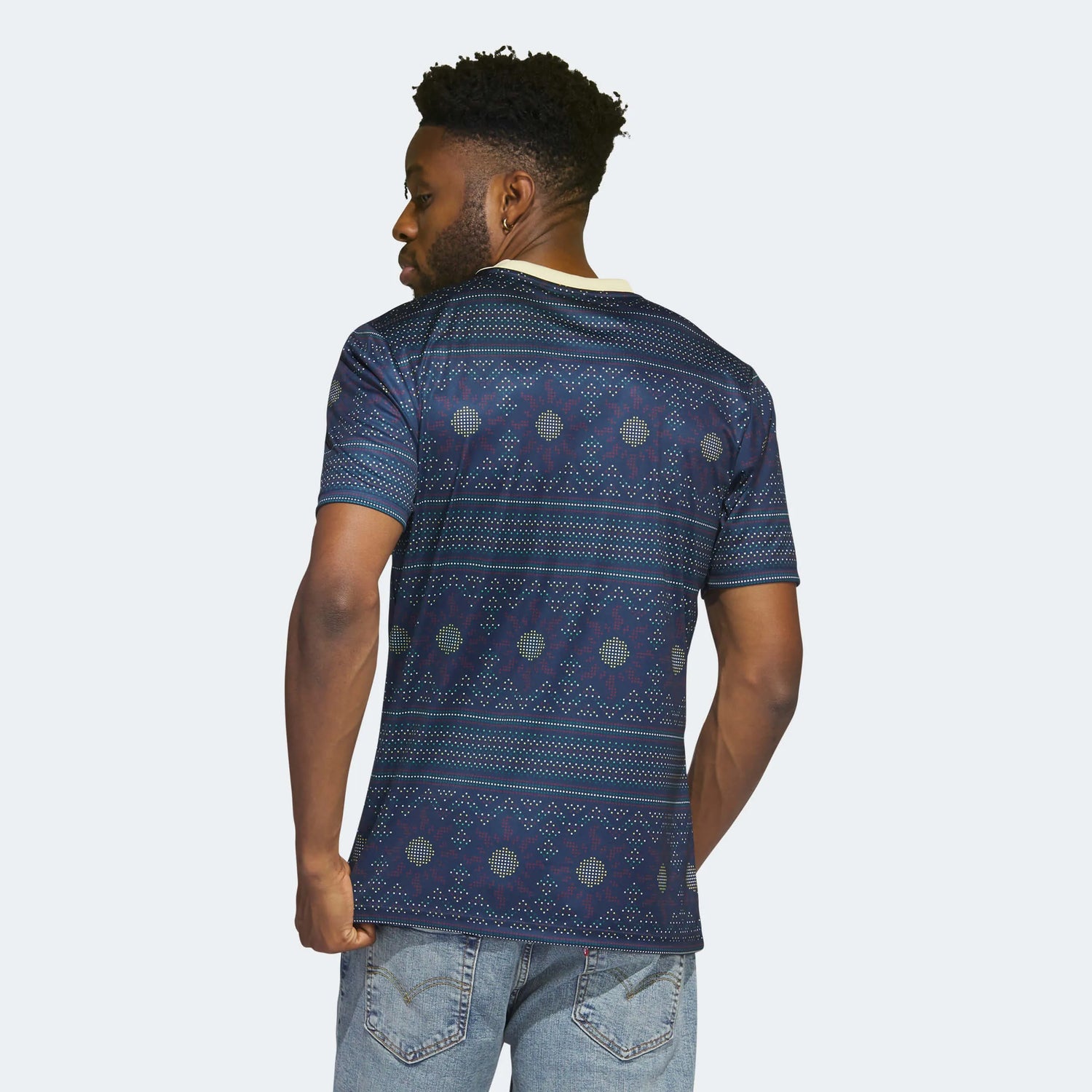 adidas 2023 Jamaica Tiro Pre-Match Jersey - Navy (Model - Back)