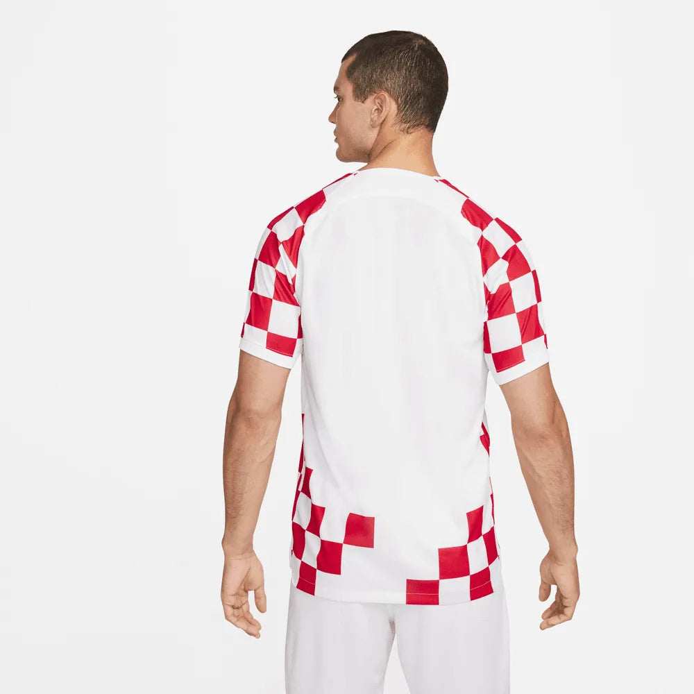 Nike 2022-23 Croatia Home Jersey White-Red-Blue (Model - Back)