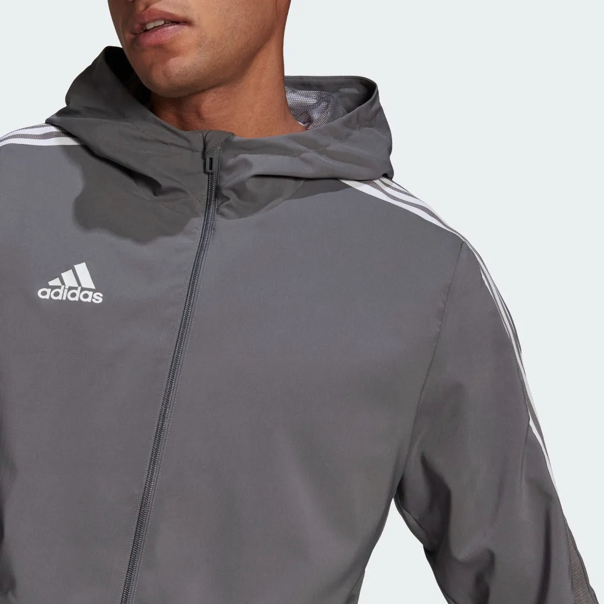 Adidas Tiro 21 Windbreaker Jacket - Team Grey (Detail 1)
