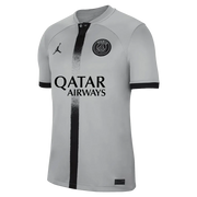 Jordan 2022-23 PSG Youth Away Jersey - Smoke Grey-Black (Front)
