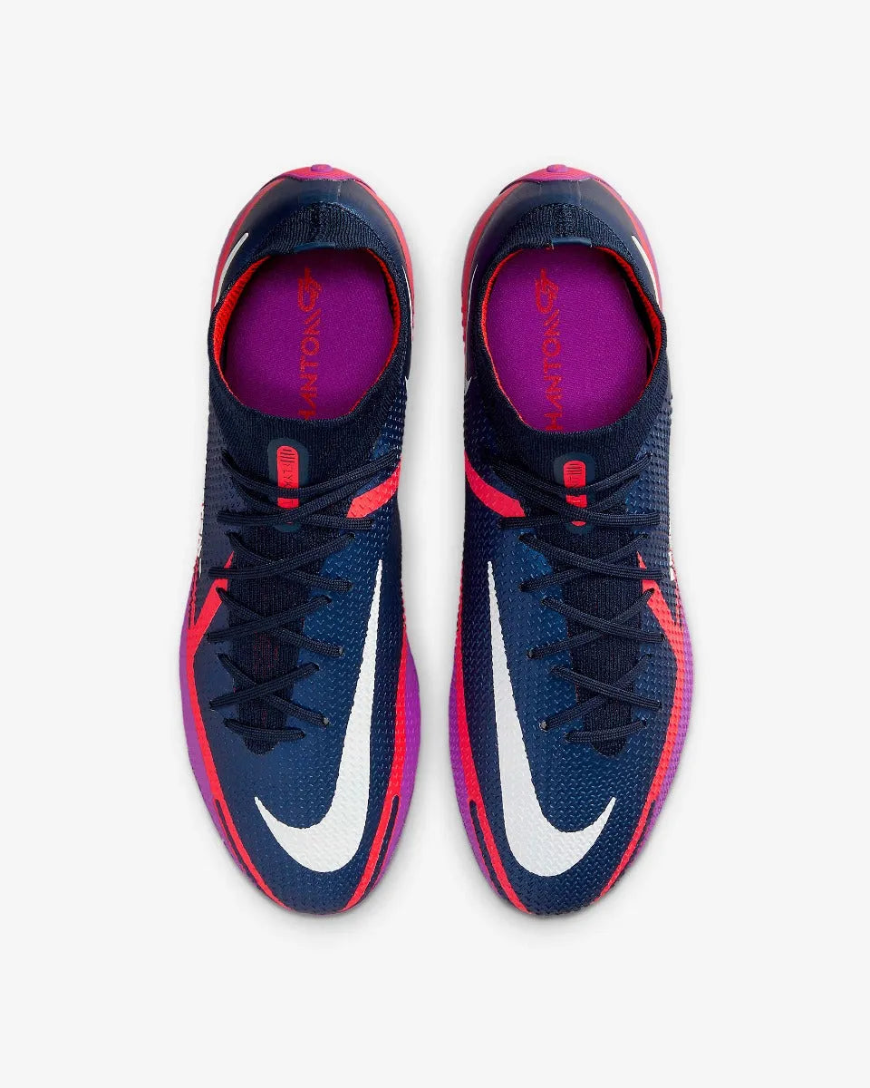 Nike Phantom Gt2 Elite DF FG - Navy-Purple-Crimson (Pair - Top)