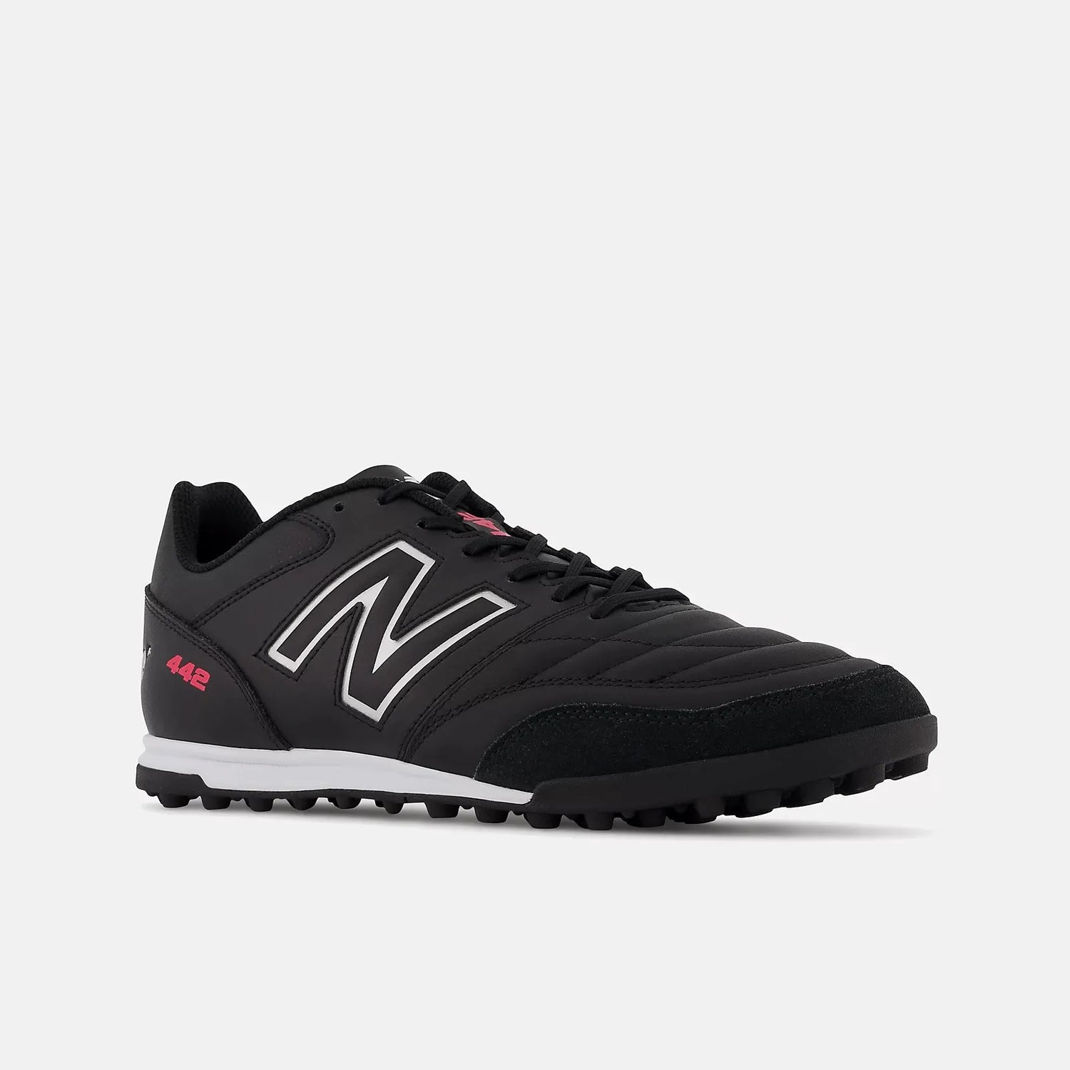 New Balance 442 v2 Team Turf 2E Wide Black White