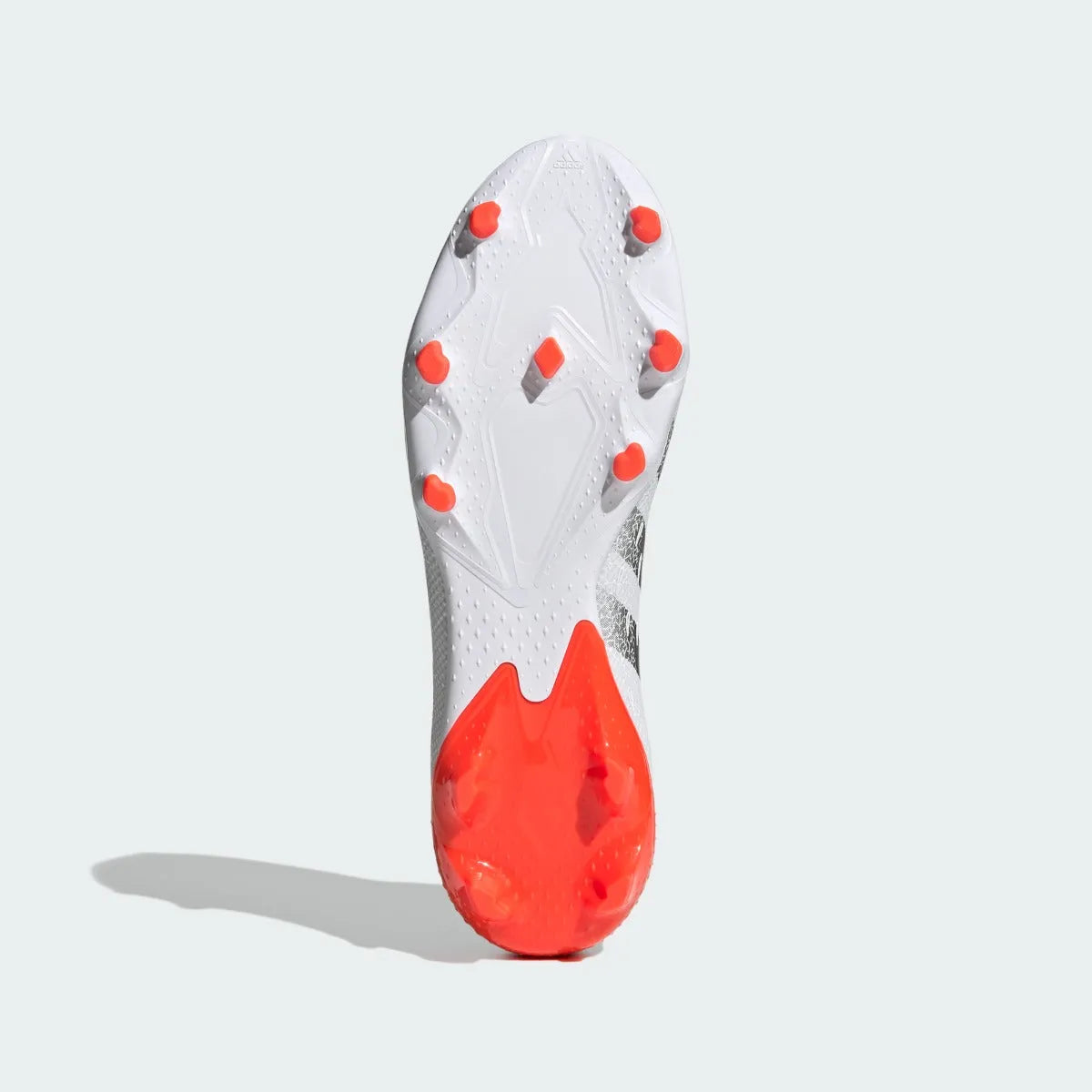 Adidas Predator Freak .3 Laceless FG - White-Grey-Solar Red (Bottom)