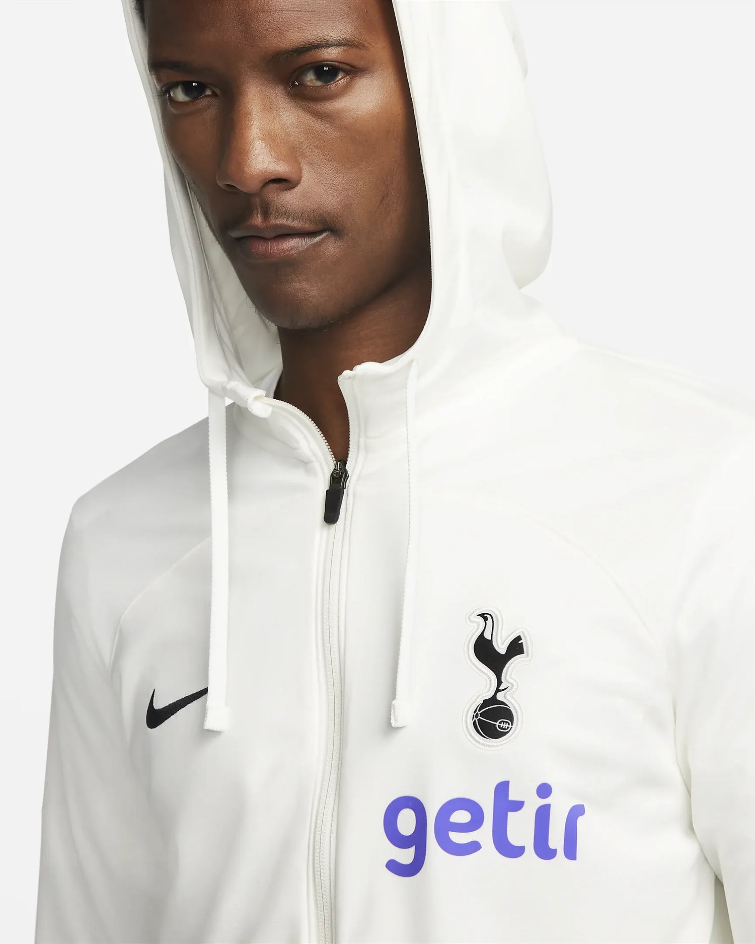 Nike 2022-23 Tottenham Strike Track Jacket - Sail-Black (Detail 1)