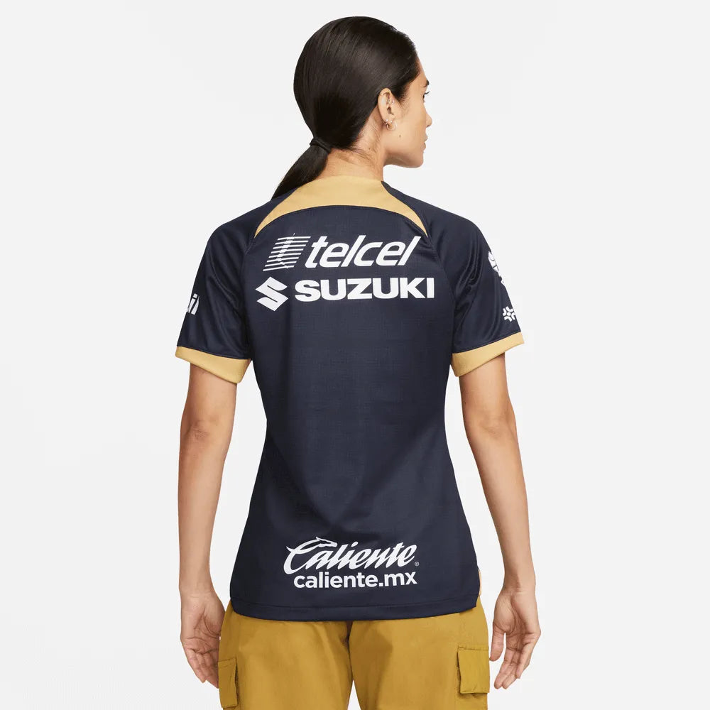 Nike 2023-24 Pumas Women's Stadium Away Jersey (Model - Back)