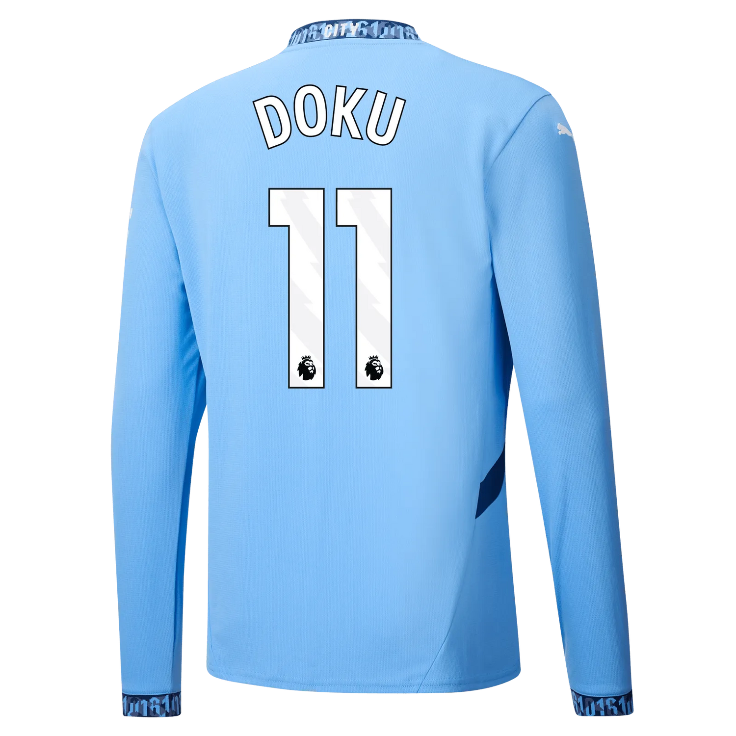 Puma 2024-25 Manchester City Men's Stadium Home Long-Sleeve Jersey