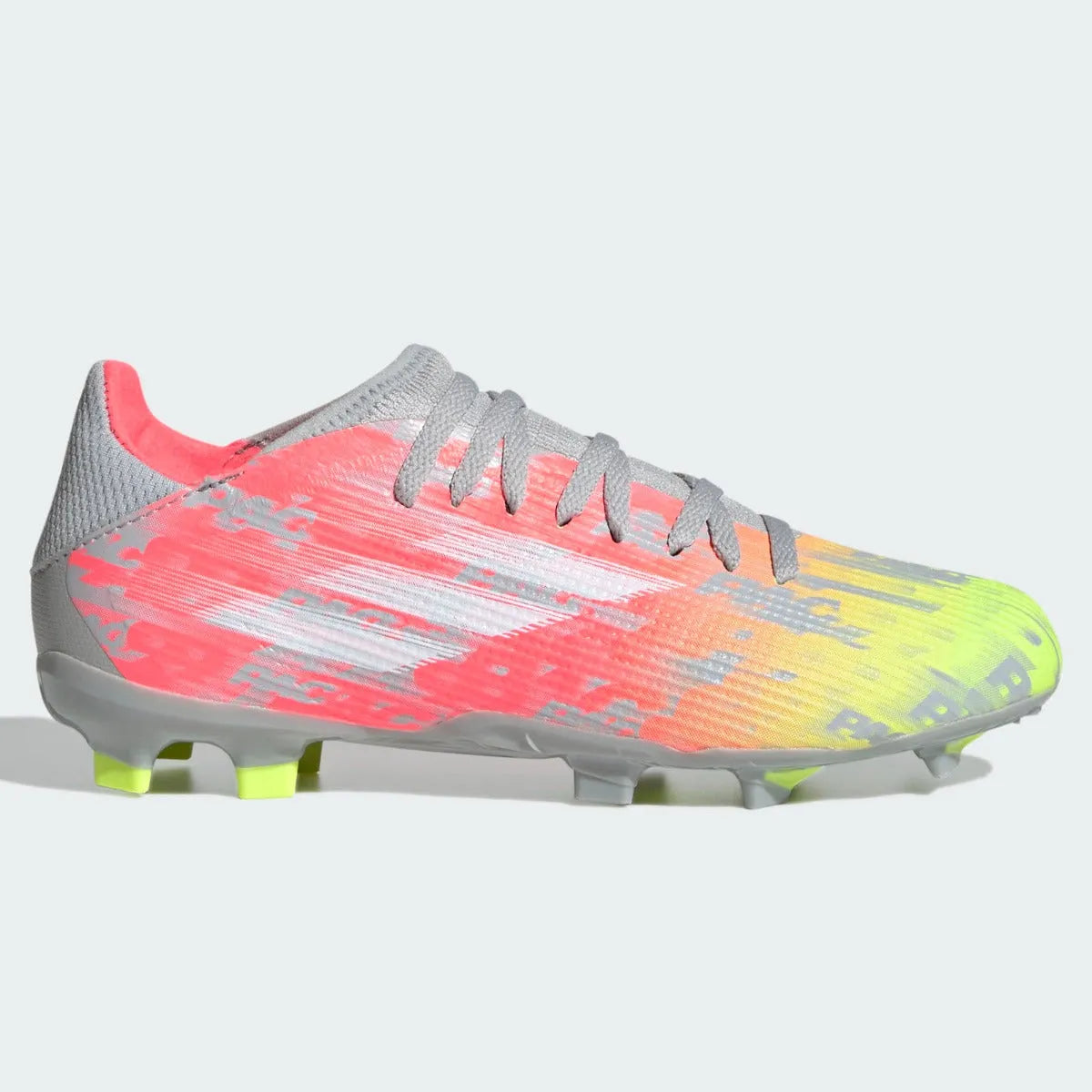 Adidas JR X Speedflow .3 FG - Clear Onix-White-Solar Yellow (Side 1)