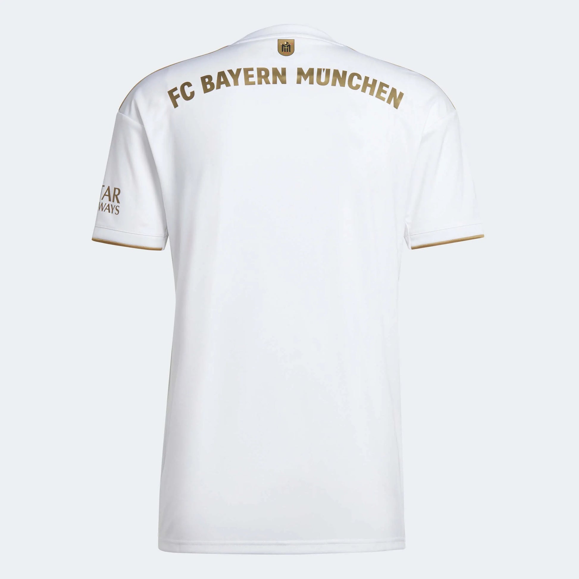 adidas 2022-23 Bayern Munich Away Jersey - White-Gold (Back)