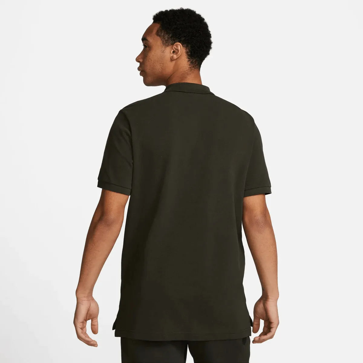 Nike 2023-24 FC Barcelona Polo Shirt - Dark Green (Model - Back)