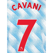 Manchester United 2021/22 Away Cavani #7 Jersey Name Set-Red (Main)